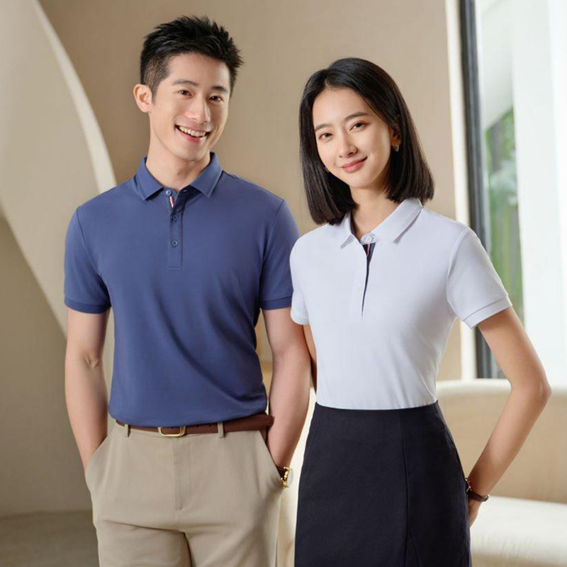 新款丝滑弹力珠地POLO